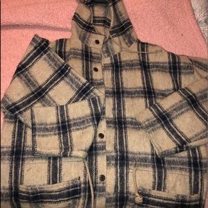 vintage oversized plaid jacket